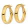 14k Yellow Gold 15/16" Hoop Earrings