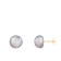 14k Yellow Gold 9-10mm Gray Freshwater Pearl Stud Earrings