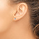 Rhodium Over 14k White Gold 4.5mm Polished Love Knot Stud Earrings