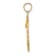 14k Yellow Gold Textured JAMAICA with Bird in Circle Charm