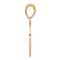 14k Yellow Gold Polished Textured Reversible Mom I Love You Front and
Cross on Back Heart Pendant