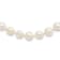 Rhodium Over Sterling Silver  9-10mm White Freshwater Cultured Pearl Necklace
