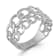 Sterling Statements Rhodium Over Sterling Silver Stacked Curb Ring