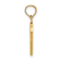 14k Yellow Gold Script Letter P Initial Pendant