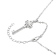White Cubic Zirconia Platineve® Key Pendant With Chain 1.28ctw