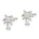 Sterling Silver Polished Palm Tree Post Earrings