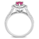 Ruby and Diamond 14K White Gold Ring 0.95ctw