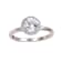 Rhodium Over Sterling Silver Round White Topaz Halo Ring 1.90ctw