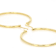 Bold Polished Hoop Earrings In 18K Gold Over Sterling Silver