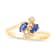 0.28ctw Sapphire and Diamond Ring in 14k Yellow Gold