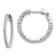 Rhodium Over 14K White Gold Oro Spotlight Lab Grown Diamond SI+, H+, In
and Out Hinged Hoop Earrings