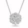 1.00ctw Diamond Cluster Pendant in 14k White Gold