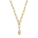 Charm Necklace In 14K Gold Over Brass