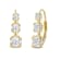 White Cubic Zirconia 14k Yellow Gold Earrings With Velvet Gift Box 2.00ctw
