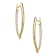 Marquise-Shaped CZ Inside-Out Hoop Earrings In 14K Gold Over Sterling Silver