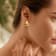 21MM Semi-Hoop Earrings in 14k Yellow Gold Over Sterling Silver