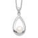 Rhodium Over Sterling Silver 6-7mm White Button Freshwater Cultured
Pearl Necklace