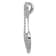 Rhodium Over 14k White Gold Diamond Fancy Heart Infinity Chain Slide Pendant