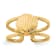 14K Yellow Gold Sea Shell Toe Ring