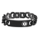 Stainless Steel Polished Black IP-plated with White Enamel 8.25-inch
Medical ID Bracelet