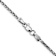 Rhodium Over 14k White Gold 1.9mm Solid Diamond-Cut Parisian Wheat Chain