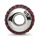 Sterling Silver Reflections Crimson Full Preciosa Crystal Bead
