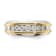 10K Two-tone Yellow and White Gold Lab Grown Diamond Men's Band