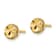 14k Yellow Gold Diamond-Cut 6.25mm Round Stud Earrings