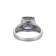 Blue And White Cubic Zirconia Platinum Over Silver December Birthstone
Ring 6.72ctw