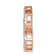 14k Rose Gold and Rhodium Over 14k Rose Gold Diamond Om Chain Slide Pendant