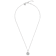 Initial V Charm Pendant Necklace In Silver-Tone