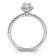 Rhodium Over 14K White Gold Eternal Promise Lab Grown Diamond Halo Ring