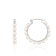 4-5mm White Cultured Freshwater Pearl Rhodium Over Sterling Silver Earrings