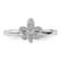 Sterling Silver Stackable Expressions Fleur De Lis Diamond Ring