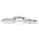 Multi-Color Moissanite Stackable Ring Set In Platinum-Enhanced Sterling
Silver 2.85ctw Diamond Equivalent Weight