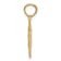 14k Yellow Gold RN Registered Nurse Pendant