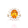 4.85 Ctw Yellow Sapphire and 1.70 Ctw Diamond Ring in 14K YG
