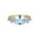 Lab Created Blue Spinel 18k Yellow Gold Over Sterling Silver March
Birthstone Ring 2.39ctw
