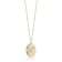 Bellissima Gold 14K Yellow Gold Snake Oval Disc Pendant Necklace
