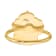 14K Yellow Gold Pink and White Mother of Pearl Flower Ring
