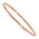 14k Rose Gold 3mm Polished Slip-on Bangle