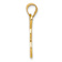 14k Yellow Gold Filigree Butterfly Pendant