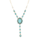 Barse Jewelry Aurora Blue Opal Golden Y Necklace