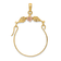 14K Two-tone Leaves with Flower Charm Holder