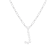 Letter J Initial Cultured Freshwater Pearl Rhodium Over Sterling Silver
Pendant With  18" Chain
