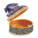 Bejeweled KAIDA Purple Dragon Necklace with Trinket Box