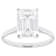 Lab-Grown Diamond Emerald-Cut Solitaire Ring In 14K White Gold 5.00ct