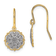 14K Two-tone Gold Fancy Dangle Earrings