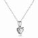 Moissanite Sterling Silver Heart Shape Pendant With Chain