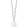 Sterling Silver Rhodium-plated Kitty and Fish with 1-inch Extension Necklace